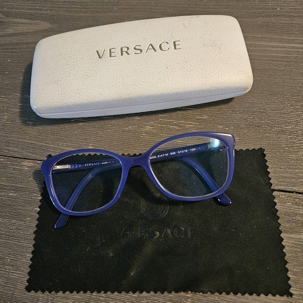 Versace prescription glasses in purple